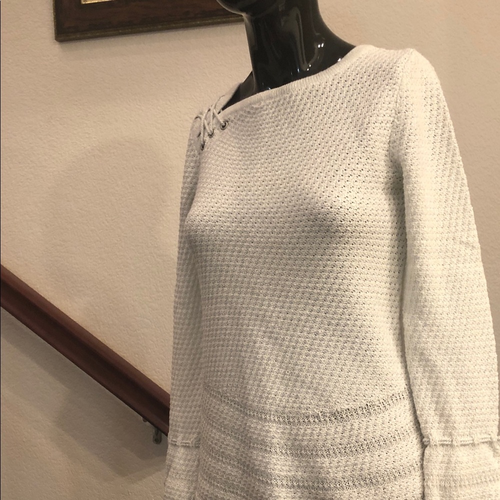 Style & Co. Light Gray Knit Sweater